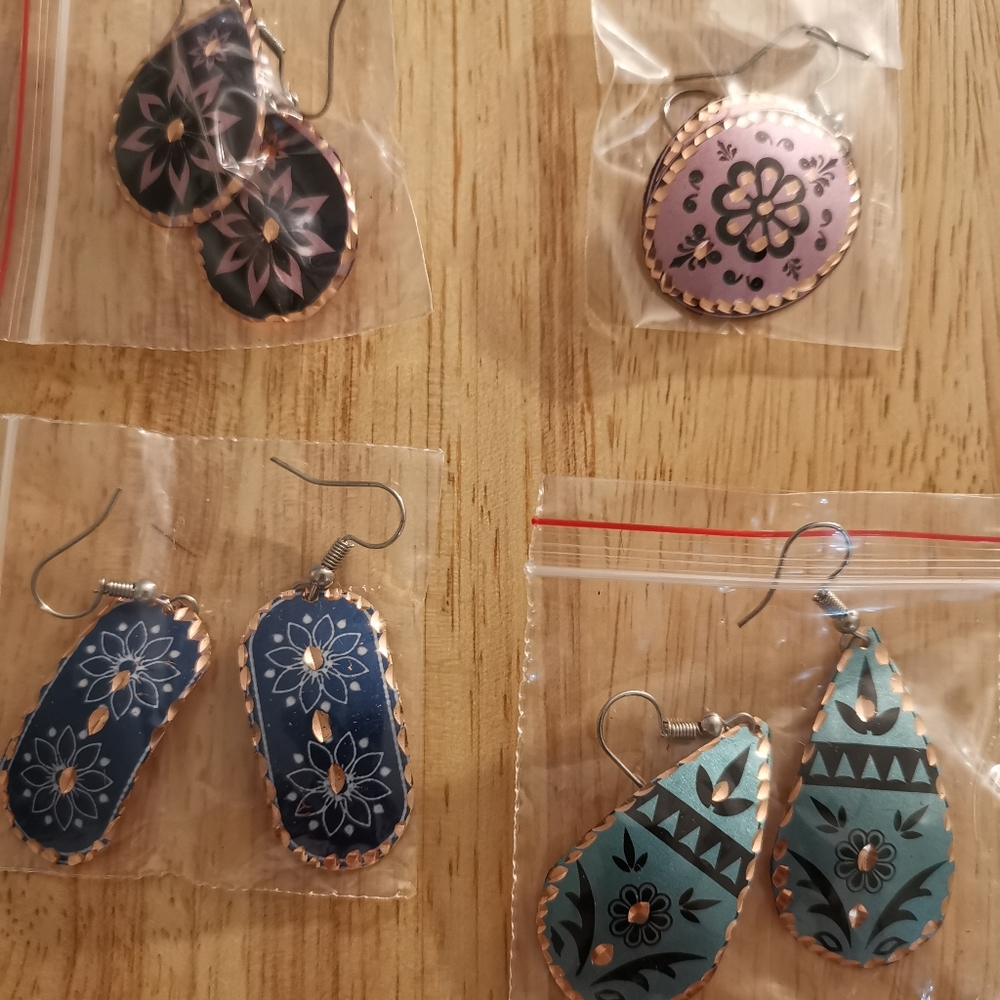 Copper earing 4 pack